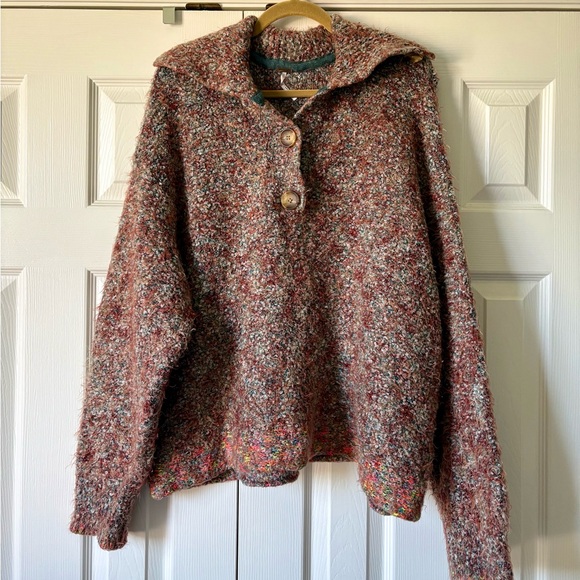 Free People Stellar Knit Pullover - L - Picture 3 of 6